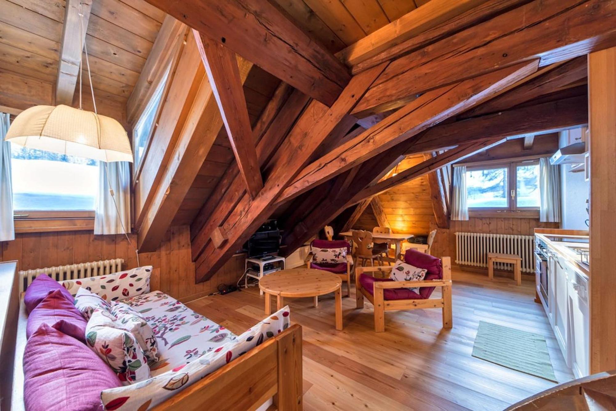 Chesa La Cuntainta - Sils Maria Apartment Luaran gambar